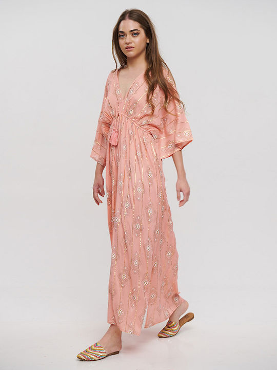 Ble Resort Collection Maxi Evening Dress Pink