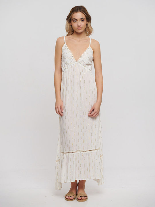 Ble Resort Collection Maxi Φόρεμα Λευκό