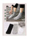 Q&y Cotton Toe Socks Toe Socks Solid Color 3 Pairs
