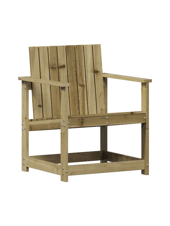 Outdoor Armchair Wooden Coffee with Cushion 1pc...