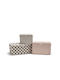 La Redoute Interieurs Fabric Storage Box with Lid White 55x45x25cm 3 Pieces