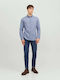 Long-sleeved Flannel Shirt Blue / Faded Denim