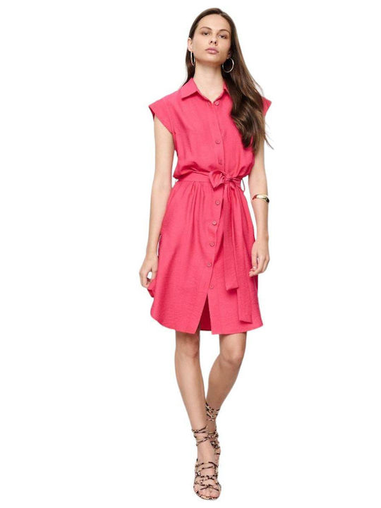 Passager Mini Shirt Dress Dress Fuchsia