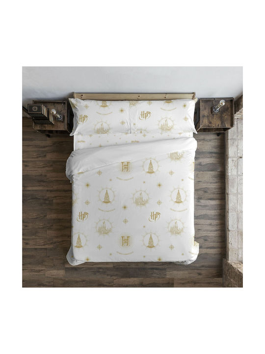 Harry Potter Kids Duvet Cover Single Cotton White 155x220cm