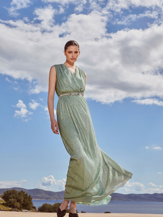 Desiree Maxi Dress Wrap Green