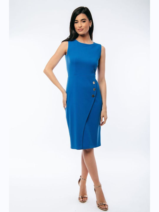 BelleFille Shirt Dress Dress Light Blue