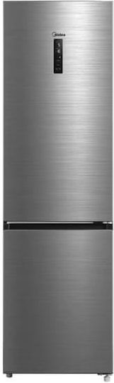 Midea Ψυγειοκαταψύκτης 378lt Total NoFrost Υ198.4xΠ59.5xΒ65.6εκ. Inox MDRB521MIC46A