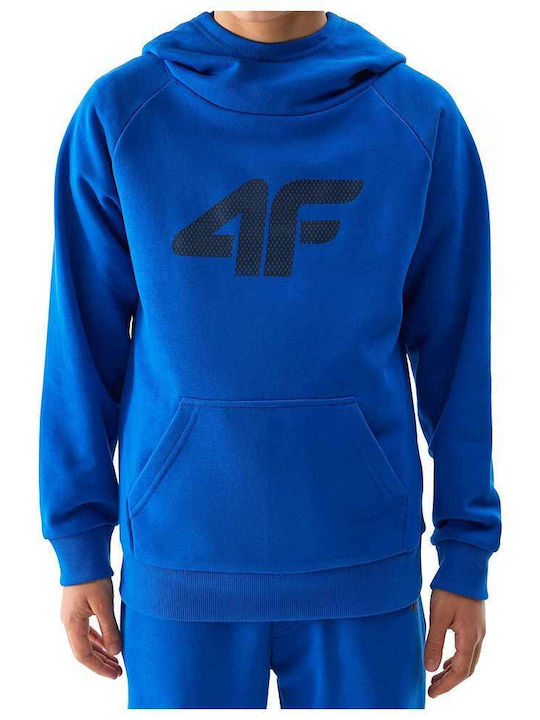 Kinder-Sweatshirt mit Kapuze und Taschen Blue