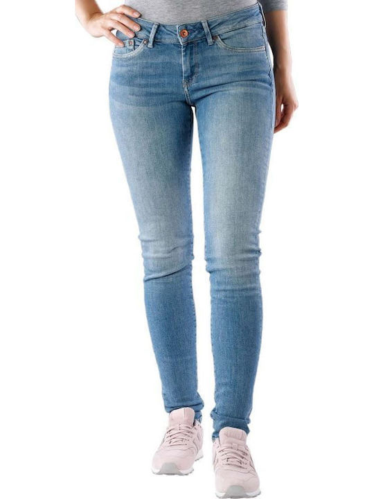 Pixie Damen Stoffhose in Skinny Passform Blau