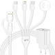 Regular USB to Type-C / micro USB 1.8m Cable White (1000-42170144)