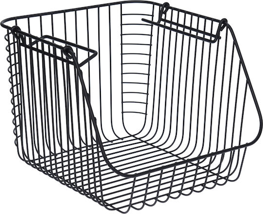Excellent Houseware Obstschale Metallisch Schwarz 29x27x21cm