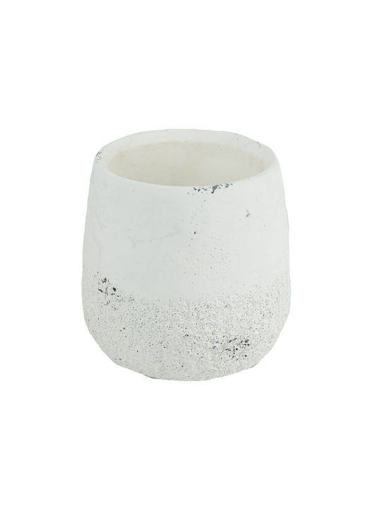 Artekko Cement Pot White 13x13x13cm