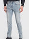 Pantaloni Jeans pentru Bărbați Elastic cu Croială Slim Denim