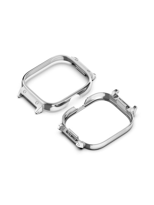 Метален калъф за часовник Xiaomi Redmi Watch 3 Lite Watch 3 Active Silver