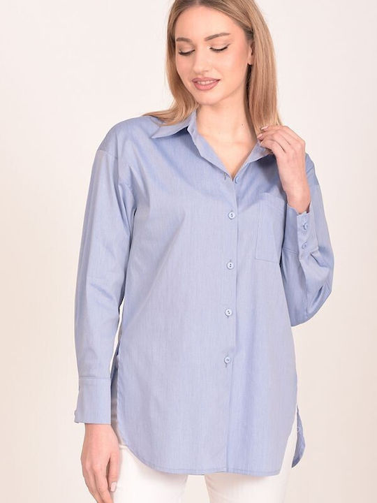 Tweet With Love Women's Long Sleeve Shirt Light Blue