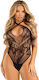 Leg Avenue Neck Bodysuit Black