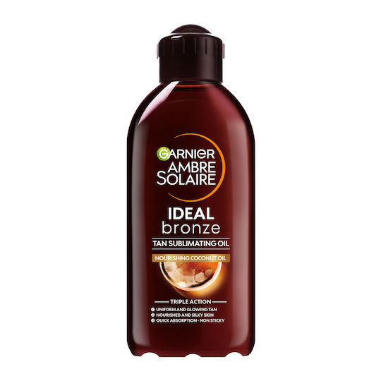 Garnier Ambre Solaire Ideal Bronze Λάδι Μαυρίσματος Σώματος 200ml