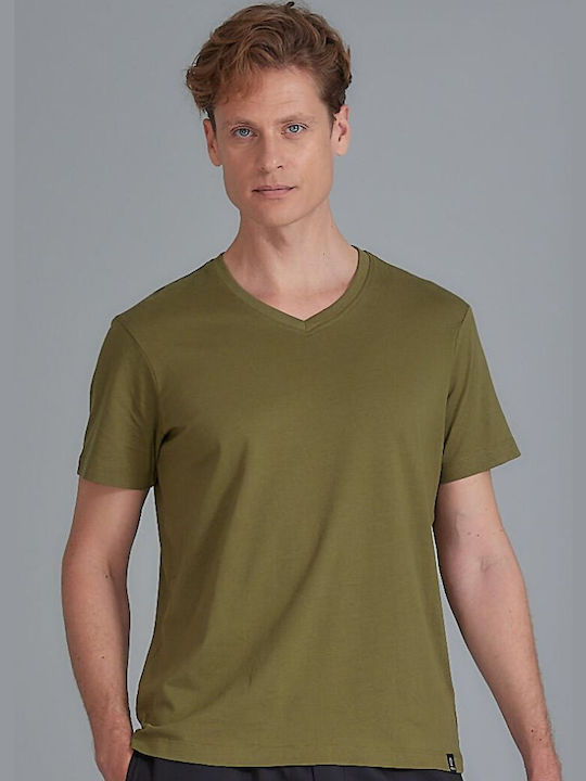 Admiral Men's Short Sleeve T-shirt with V-Neck ...
