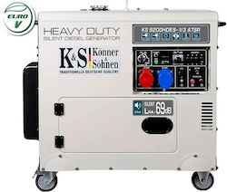 Könner & Söhnen KS 9200HDES-1/3 ATSR (EURO V) Dreiphasige Leise Generatoren Für Erdöl 7,5kVA Könner & Söhnen KS 9200HDES-1/3 ATSR (EURO V) Dreiphasige Leise Generatoren Für Erdöl 7,5kVA