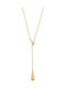 Sequoia Damen Gold plattiert Edelstahl Halskette N-07219g
