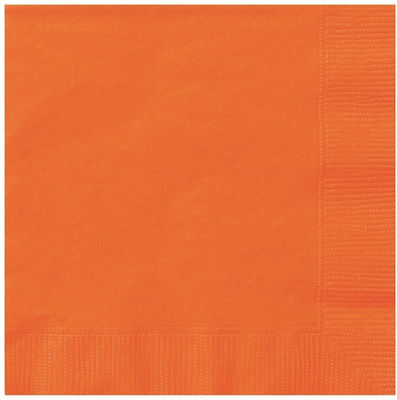 Party Napkins Orange 20pcs