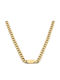 Bode Chain Neck made of Steel Gold-plated Wide Thickness 8mm