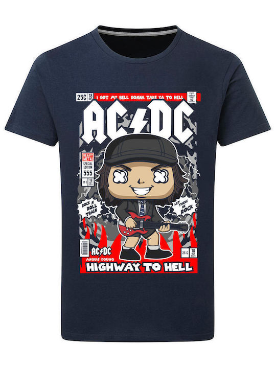 Pop Culture T-shirt AC/DC Μπλε