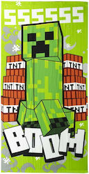 Minecraft Παιδική Πετσέτα Θαλάσσης Πράσινη Minecraft Παιδική Πετσέτα Θαλάσσης Πράσινη