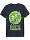 Cotton Division T-shirt Rick And Morty Navy Μπλε Βαμβακερό