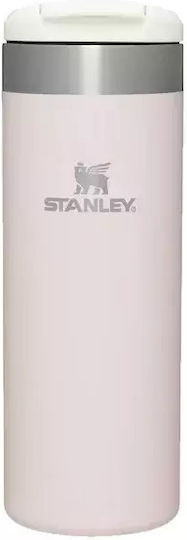 Stanley AeroLight Transit Glass Thermos Stainless Steel BPA Free 470ml Rose Quartz Metallic