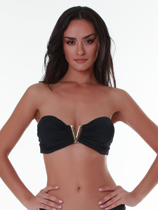 Bluepoint Fără bretele Top bikini Negru