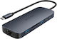 Hyper Hub 10 Θυρών USB 3.2 με σύνδεση USB-A / Ethernet Μπλε