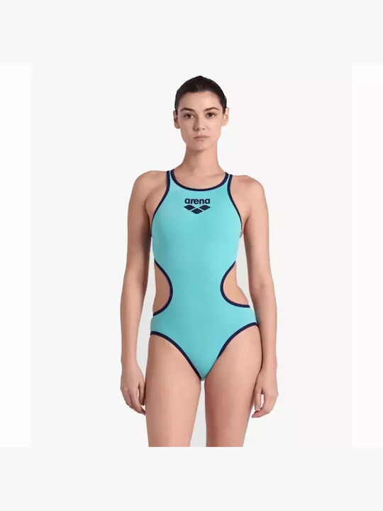 Arena One-Piece Swimsuit with Open Back Blue