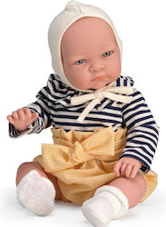 Magic Baby Κούκλα "jenny Ριγέ Μπλούζα Σκουφάκι"