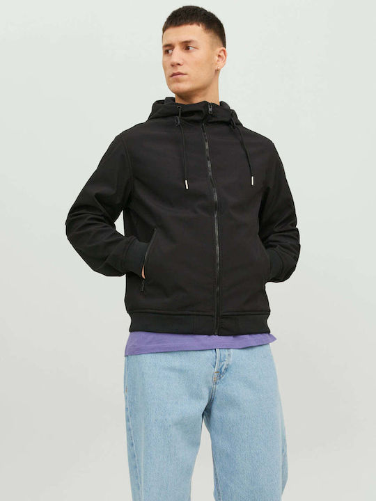 Χειμωνιάτικο Μπουφάν Softshell Αδιάβροχο και Αντιανεμικό Black