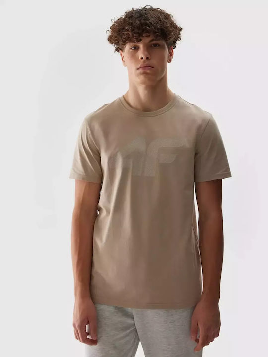 4F T-shirt Καφέ