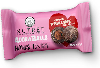 Nutree Adoraballs Μπάρα με 40gr Πρωτεΐνης & Γεύση Choco Praline Delight 40gr