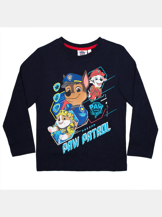 Nickelodeon Kinder Shirt Langarm Marineblau