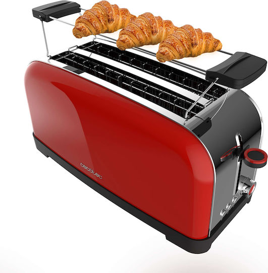 Cecotec Toastin Time 1500 Тостер Двуместна 1500W Червена