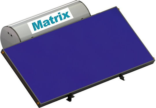 Mytherm Matrix-X Ηλιακός Θερμοσίφωνας 200lt Glass Διπλής Ενέργειας 3τ.μ. Οριζόντιος Χαμηλού Ύψους Επιλεκτικός