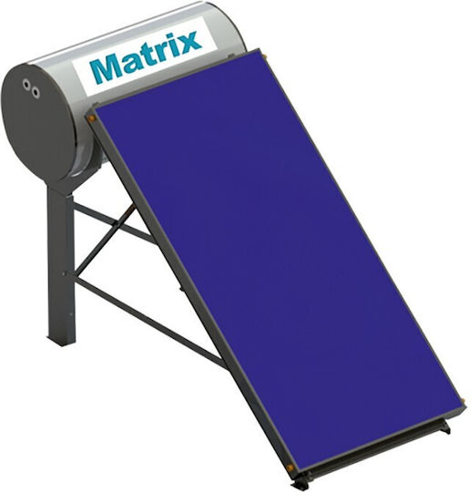 Mytherm Matrix-X Ηλιακός Θερμοσίφωνας 300lt Glass Διπλής Ενέργειας 4τ.μ. Επιλεκτικός