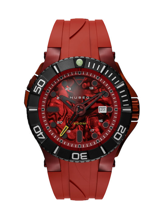 Nubeo Watch Automatic in Red / Red Color