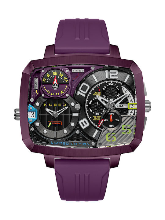 Nubeo Digital Watch Battery in Purple / Purple Color