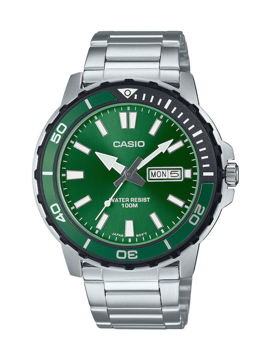 Casio Collection Watch Battery with Silver Metal Bracelet