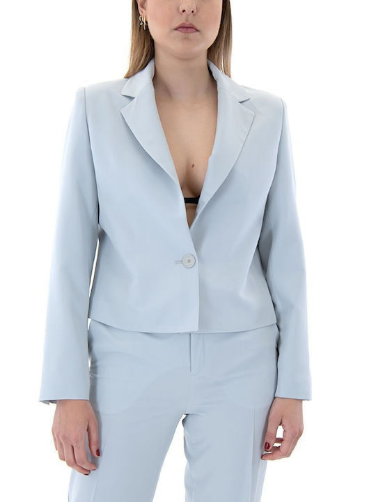 MY T Short Women's Blazer Light Blue