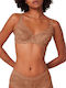 Amourette 300 W Minimizer Minimizer Bra without Padding Underwire Dark Beige