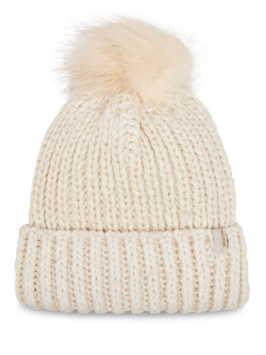 Beanie Γυναικείος Σκούφος Πλεκτός σε Εκρού χρώμα