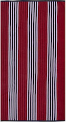 Nef-Nef Lines Strandtuch Baumwolle Rot 180x100cm.