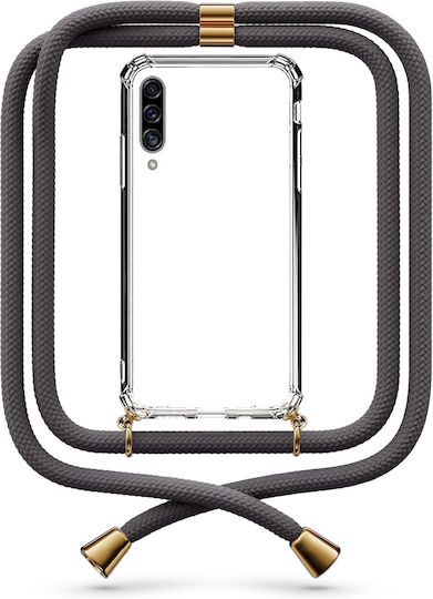 Phoneclub Back Cover με Λουράκι Διάφανο (Galaxy A30s)