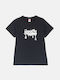 Joyce Kids Blouse Short Sleeve Black